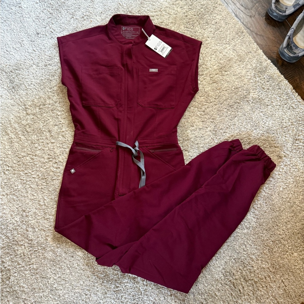 women’s fig scrub jumpsuit